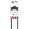 Джек компьютерный RJ45 (8P8C) кат.5E (уп.100шт) Rexant 05-1021